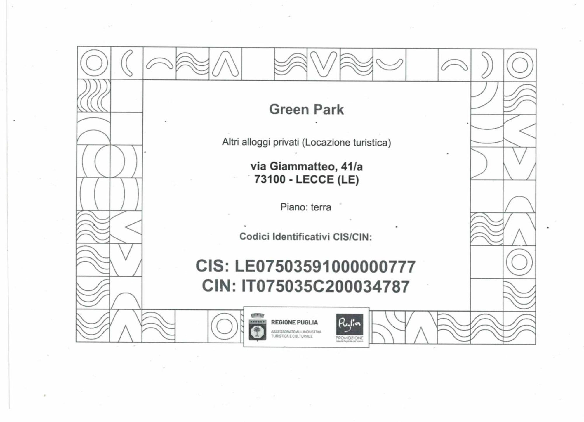 Green Park Lecce Exterior foto